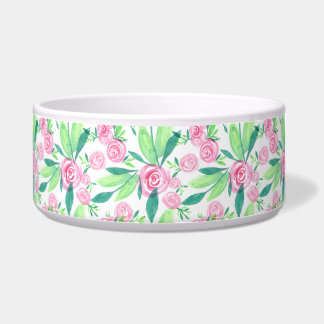 Tigela La Rosa Watercolor Floral Pet Bowl