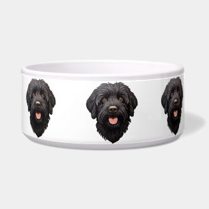 Tigela Labradoodle Black Dog