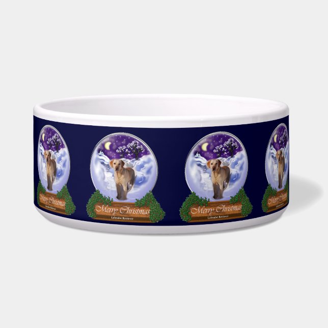 Tigela Labrador Retriever Christmas (Frente)