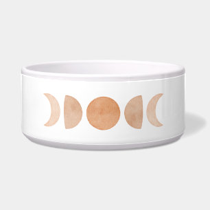 Tigela Lâmpada Fase Pet Water Bowl Rosa e Branco