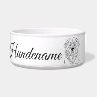 Tigela Leonberger Minimalist Line Art personalized bowl