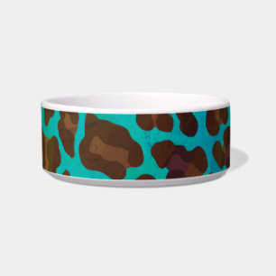 Tigela Leopardo Brown e impressão da cerceta