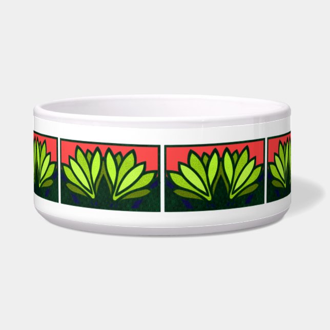 Tigela Lily Flower Cerâmica Dog Bowl (Frente)