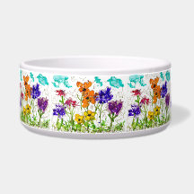 Linda Lovitude Pet Dish "Peace Garden"