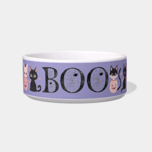 Tigela Lindo alimentador de gato preto rosa roxo de Hallo