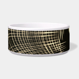 Tigela Linhas khaki cruzadas que são repetidas na onda