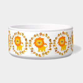 Tigela Lion Mandala Pet Bowl de um Bom Cartoon