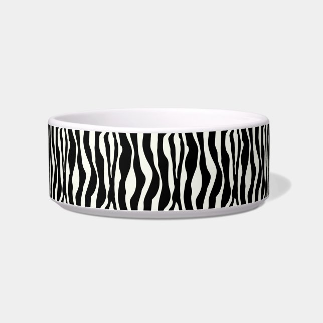 Tigela Listras de zebra - Preto e Branco (Esquerda)