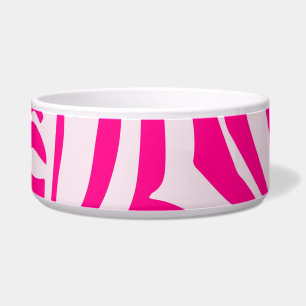 Tigela Listras de zebra rosa