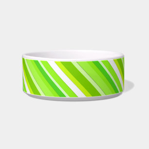 Tigela Listras doces em camadas - verde limão e branco