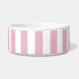 Tigela Listras Rosa, Listras Brancas, Padrões Laminados