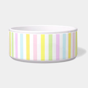 Tigela Listras Verticais Bonitas em Cores Pastel