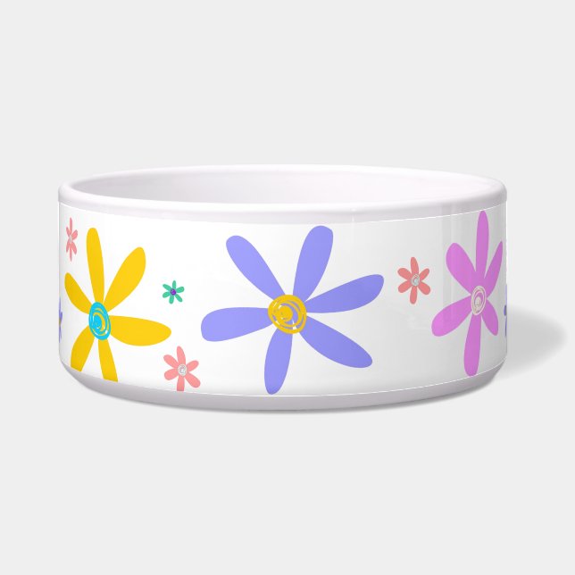 Tigela Louca Margarida 2 Branco (Frente)