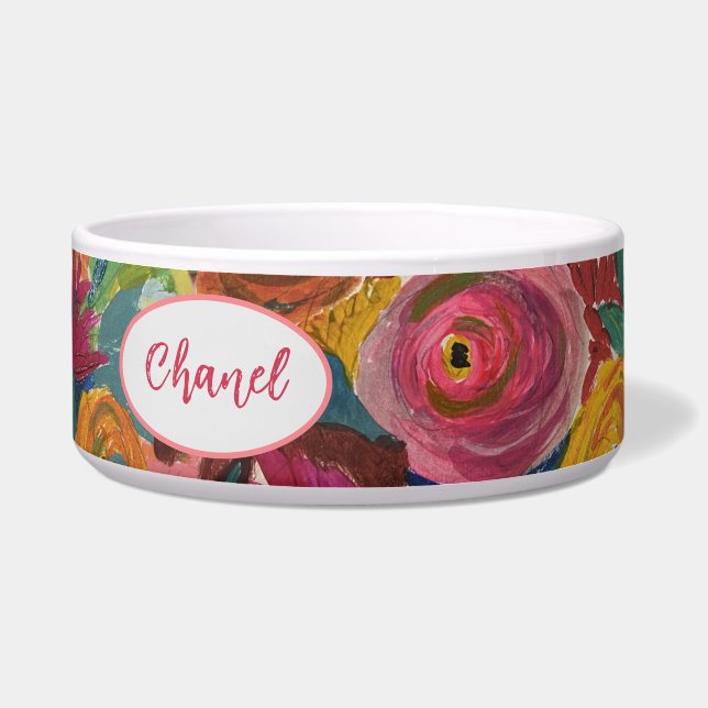 Tigela "Love Blooms" Pet Bowl (Frente)
