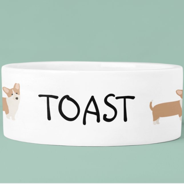 Tigela Lover Corgi Personalizado (Criador carregado)