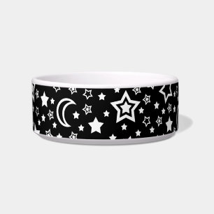 Tigela Lua & bacia das estrelas (cão pequeno)