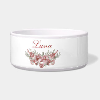 Tigela Luna - nome do cão comida cerâmica
