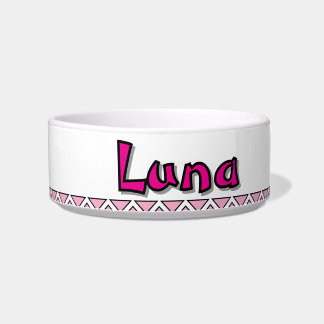 TIGELA "LUNA" - PERSONALIZED CERAMIC PET BOWL