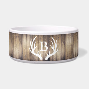 Tigela Madeira leve russa Elegante e galhos Monograma