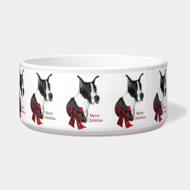 Tigela Mantle Great Dane Christmas (Frente)