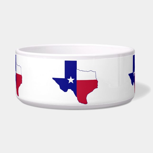 Tigela Mapa de Sinalizador do Texas (Frente)
