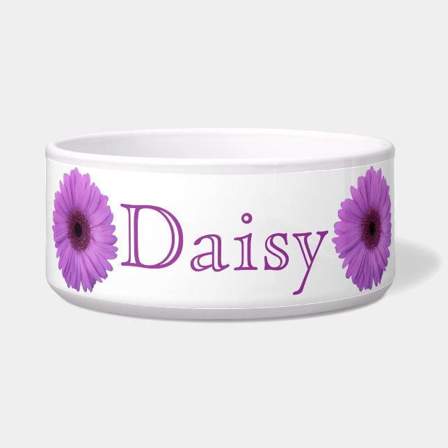 Tigela Margarida do Gerbera da lavanda (Frente)