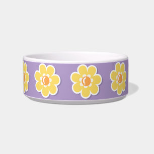 Tigela Margaridas da Primavera em roxo pastel