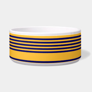 Tigela Marinho azul e amarelo ensolarado cinco faixas