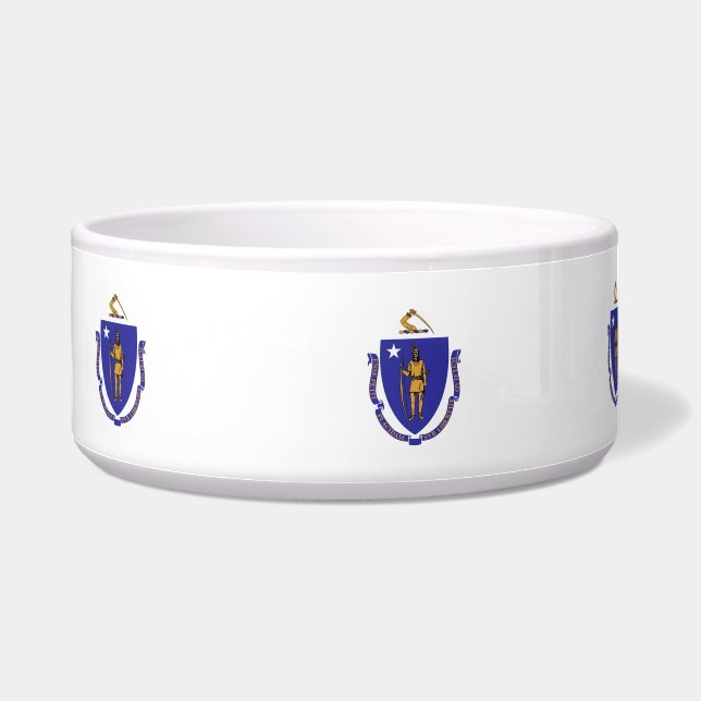 Tigela Massachusetts State Flag Pet Bowl (Esquerda)
