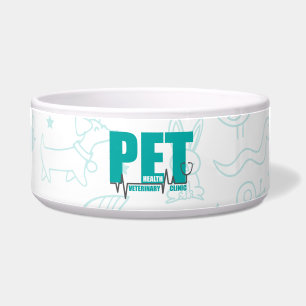 Tigela Medicamento veterinário Clínico de cor azul mode