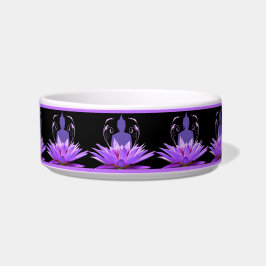 Tigela Meditação Zen Yoga Lotus Flower Roxo Gato