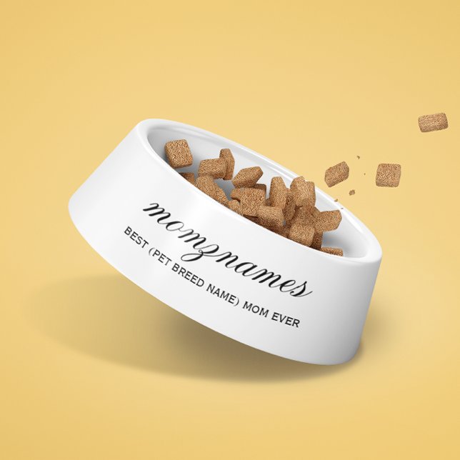 Tigela Melhor Mãe Personalizada Nome De Caligrafia (Criador carregado)