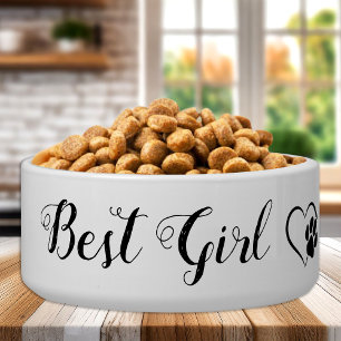 Tigela Melhor Rapariga Personalizada Pet Weding Comida Bo