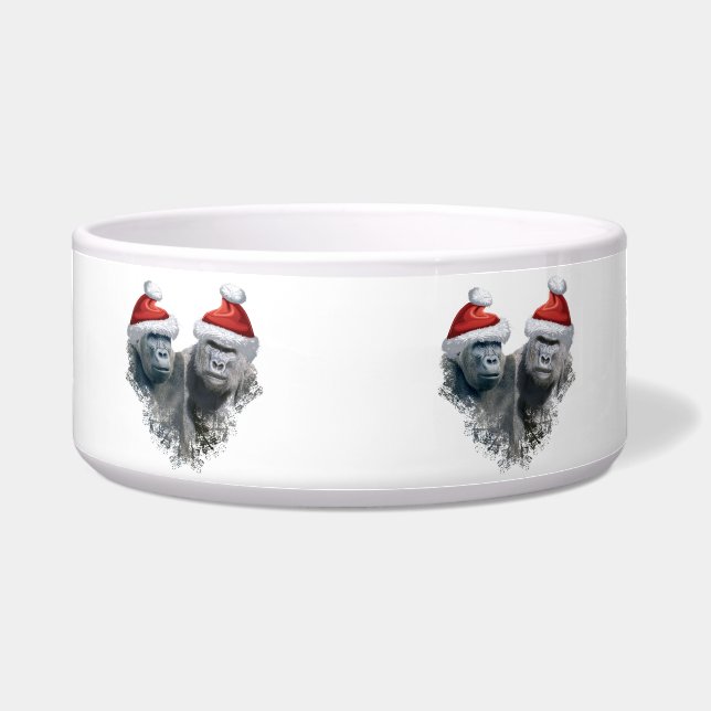 Tigela Merry Gorilla Christmas (Frente)