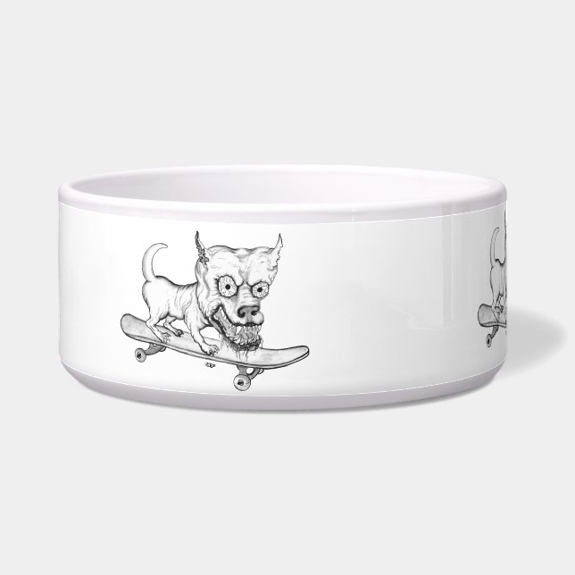 Tigela Meu Cachorro Adorável - desenho de lápis (Esquerda)