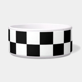 Tigela Minimalista Xadrez Retro – Streetwear Monocromátic