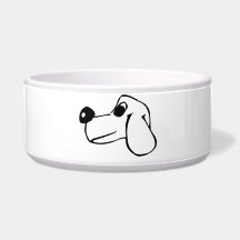 Mínimo Line Art Dog Bowl - Canino Elegante