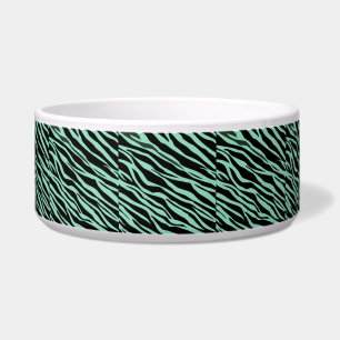 Tigela Mint Green Zebra Striped