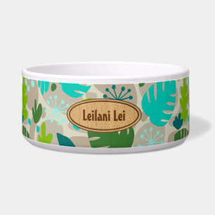 Tigela Mod Monstera Leaf Abstrato havaiano Tropical Legal
