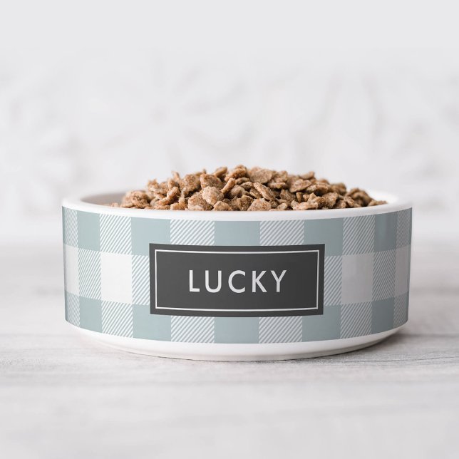 Tigela Monograma de Verificação de Buffalo Azul | Cores e (Criador carregado)