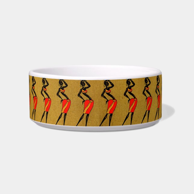 Tigela Mulheres de África Pet Bowl (Frente)