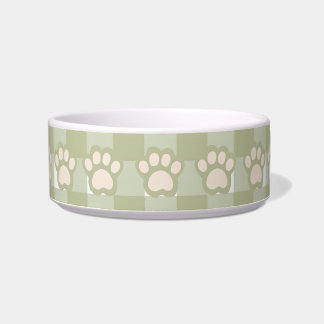 Tigela Na moda Green Gingham pet bowl