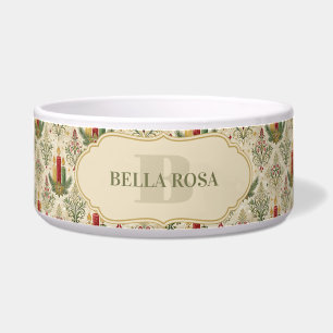Tigela Natais vintages Velas e Ornamentos Monograma Pet
