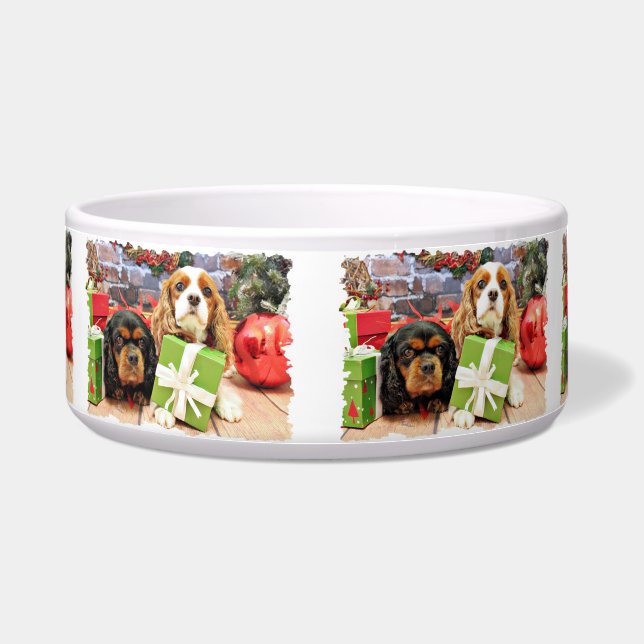 Tigela Natal - Cavalier - ervilha doce e papoila (Frente)