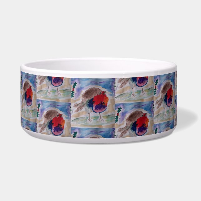 Tigela Natal Robin Pet Bowl (Frente)
