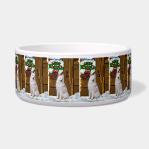 Tigela Natal Samoyed 