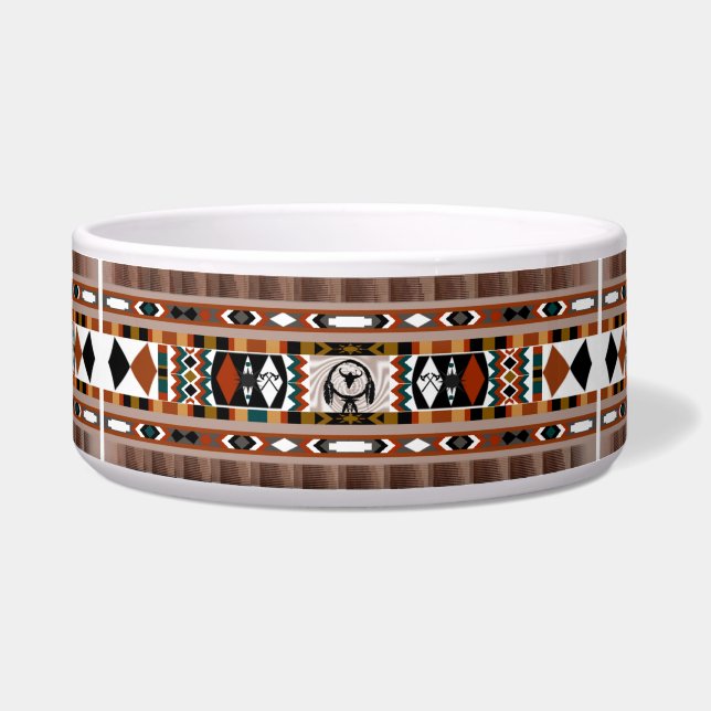 Tigela Native American Dreamcatcher Pet Bowl (Frente)