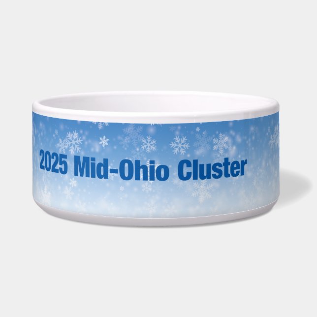 Tigela NCBMDC Cluster Mid-Ohio 2025 Taça de Cães (Frente)