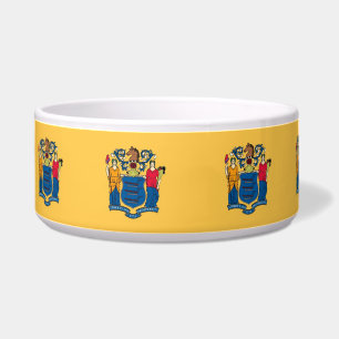 Tigela New Jersey State Flag Pet Bowl