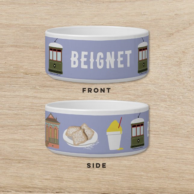 Tigela NOLA Ama Pet De Cachorro Roxo (Criador carregado)